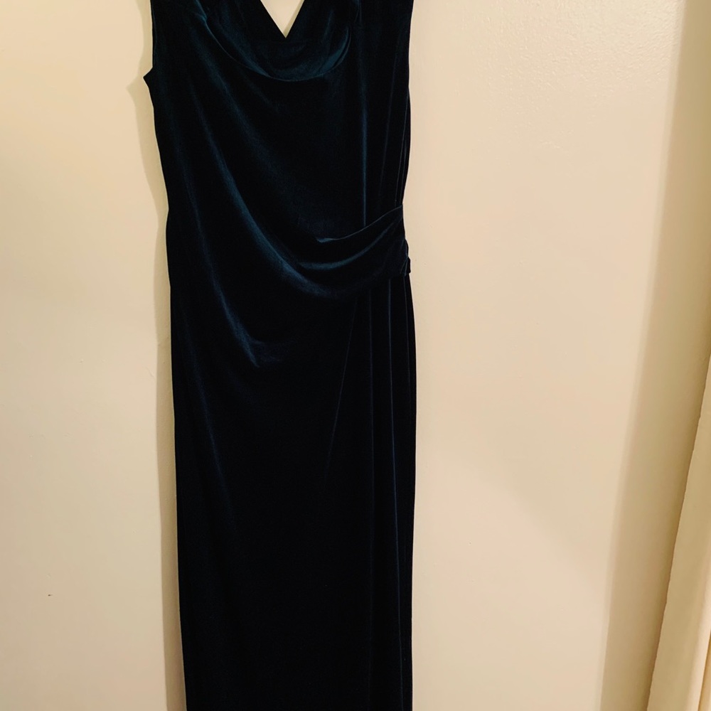 Emerald Green Velvet Dress